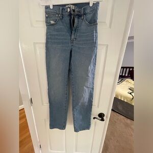 Madewell Blue Straight Leg Jeans